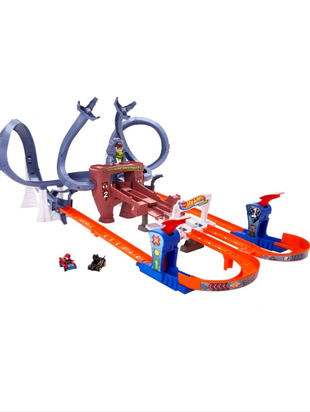 Hot Wheels Spiderman Twin Racetrack Playset - Used, No Box